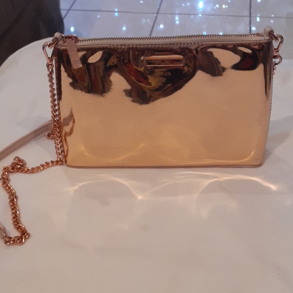 Ted Baker Handbags - Ted Baker metallic leather crossbody bag.